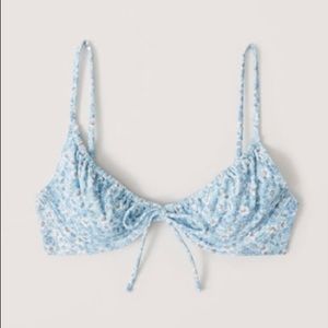 NWT Abercrombie & Fitch Cinched Underwire Swim Top